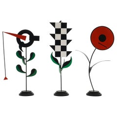 Three Table Top Sculptures by Gherardo Frassa.  Titled "Three Works".   Signed