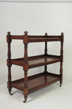 Three-Tier 19th Century English Serving Cart