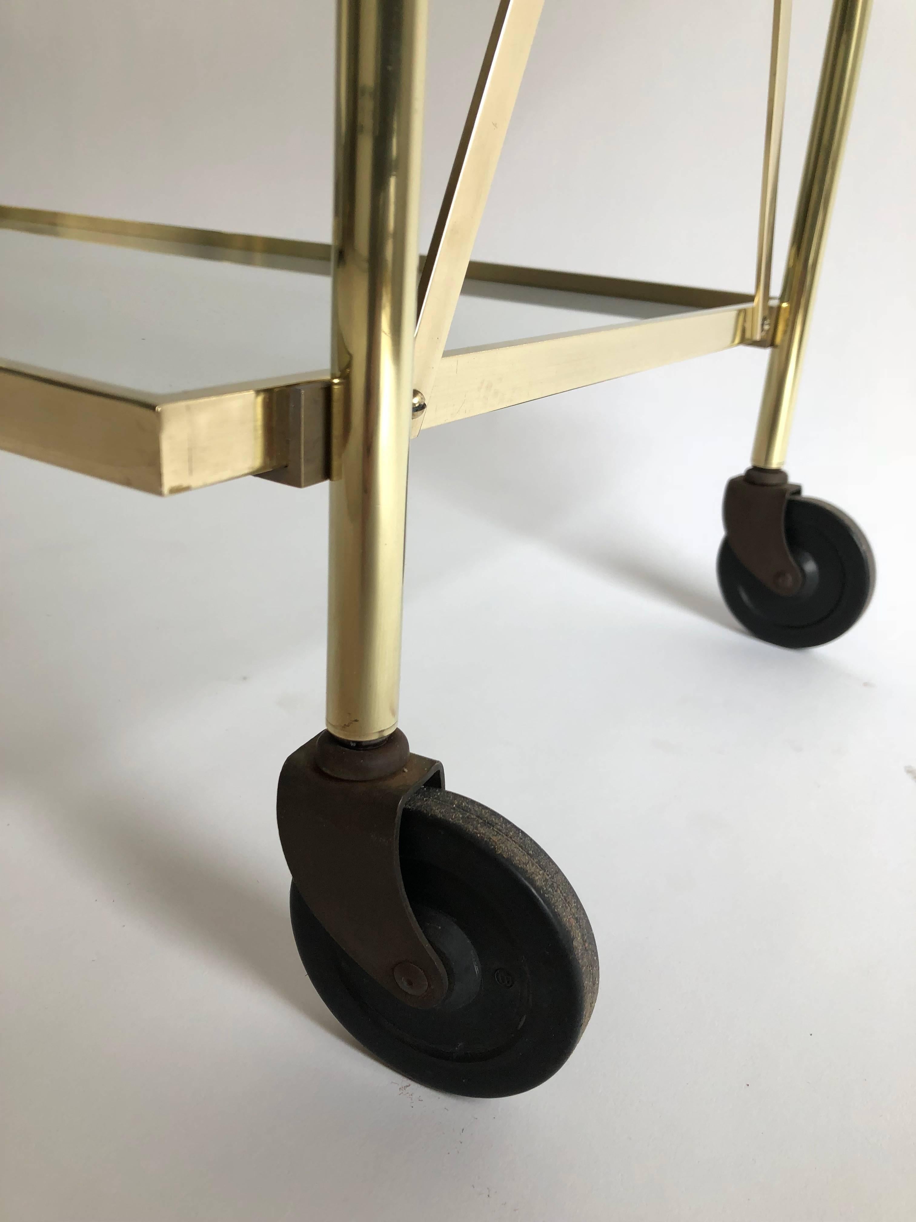 Three-Tier Brass Bar Cart 1