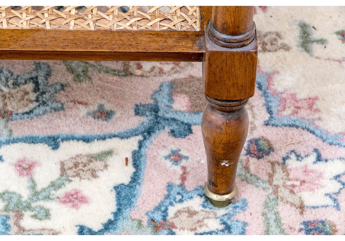 Provincial français Three Tier Cane And Wood Side Table en vente