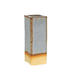 Three-Tier Ceramic Cloud Side Table & Stool in Rusty Blue Shino by BZIPPY