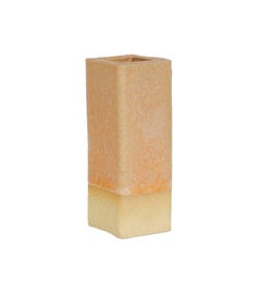 Three-Tier Ceramic Cloud Side Table & Stool in Tangerine Ice by BZIPPY