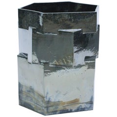 Three-Tier Ceramic Hex Planter in Palladium by BZIPPY