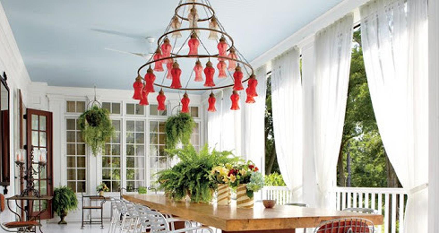 Three-Tier Egyptian Teardrop Chandelier For Sale 2