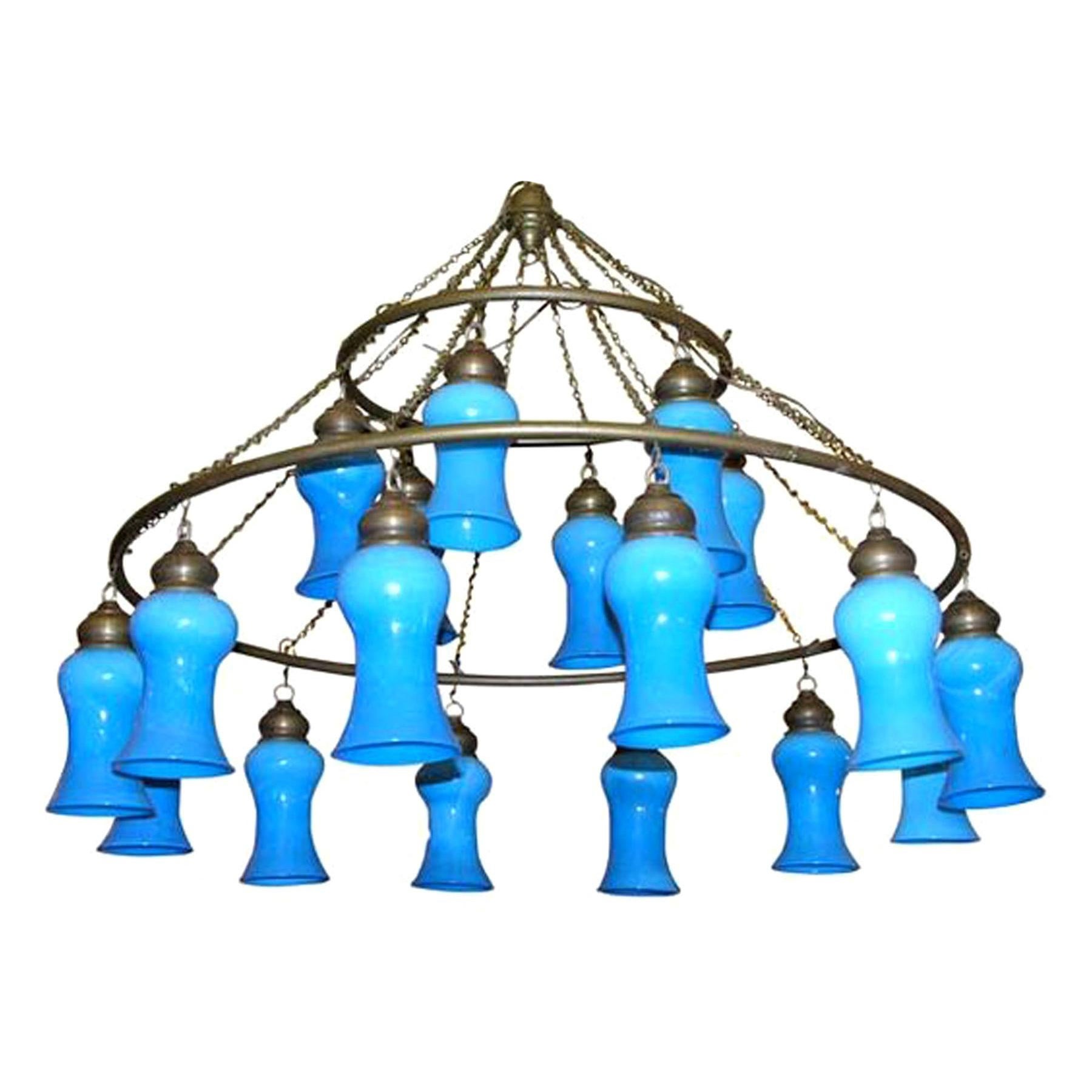 Three-Tier Egyptian Teardrop Chandelier