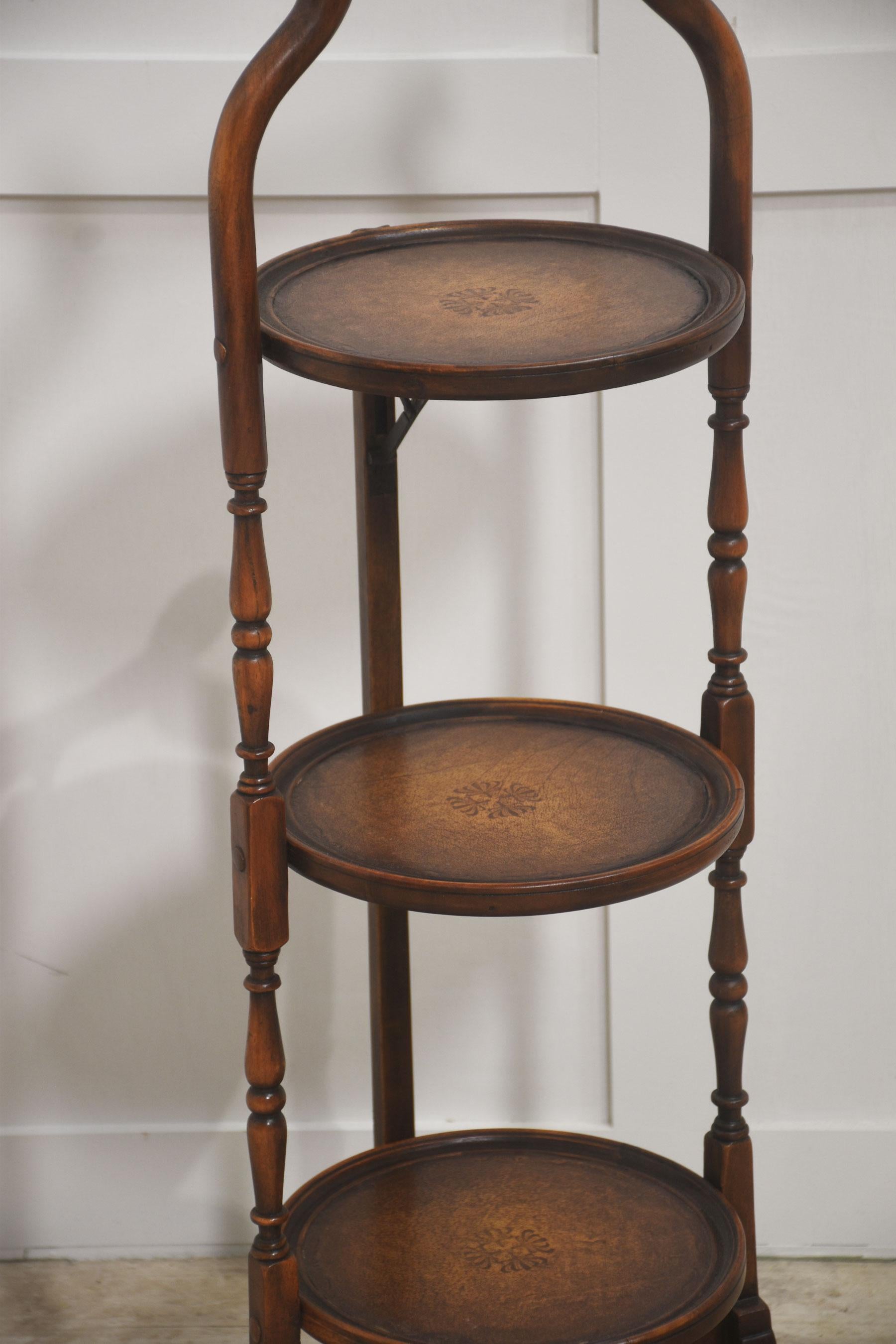 Soporte para tartas plegable de tres pisos Británico en venta