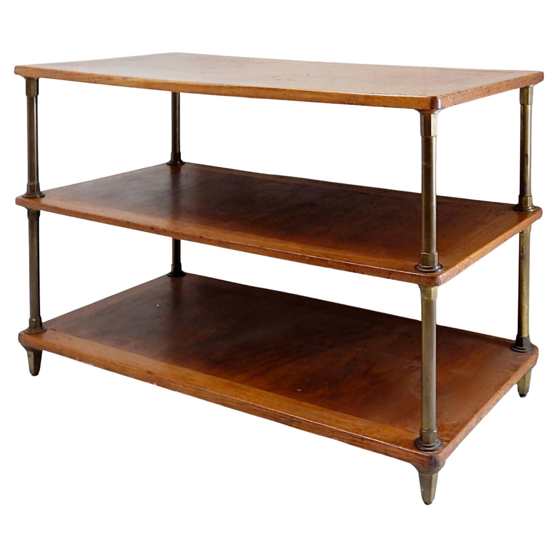 Mesa expositora francesa de tres niveles procedente de una boutique - 1900