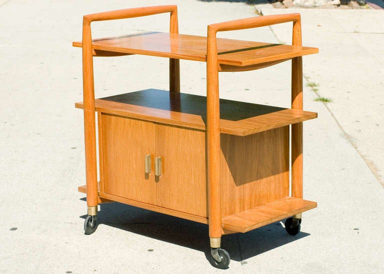 bar cart with drawers