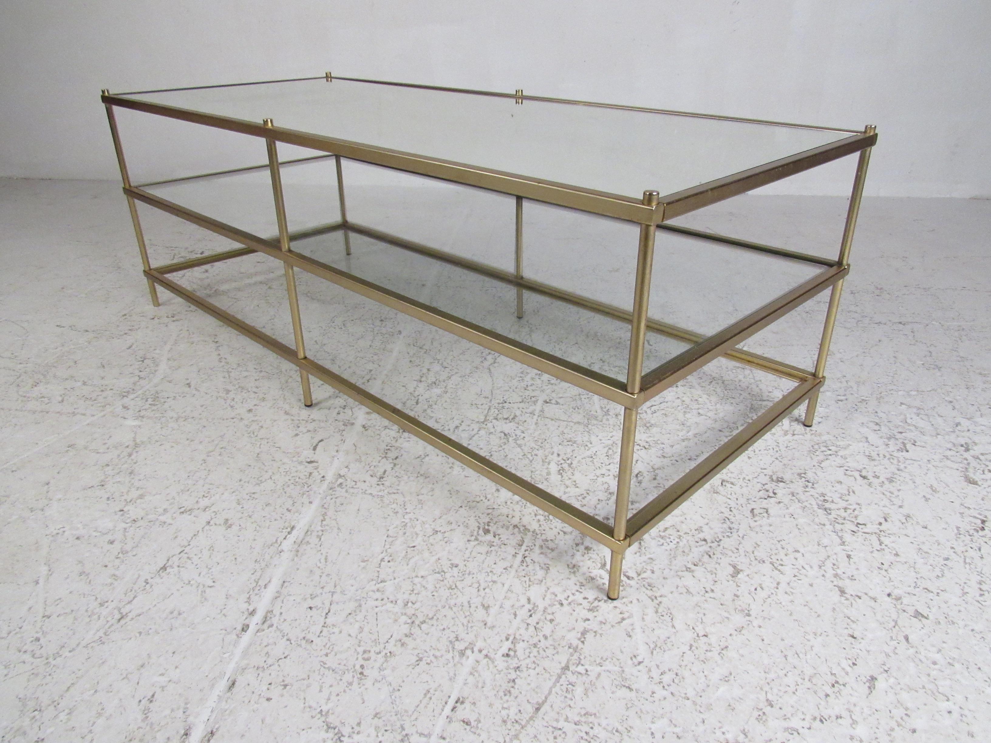 three tier coffee table