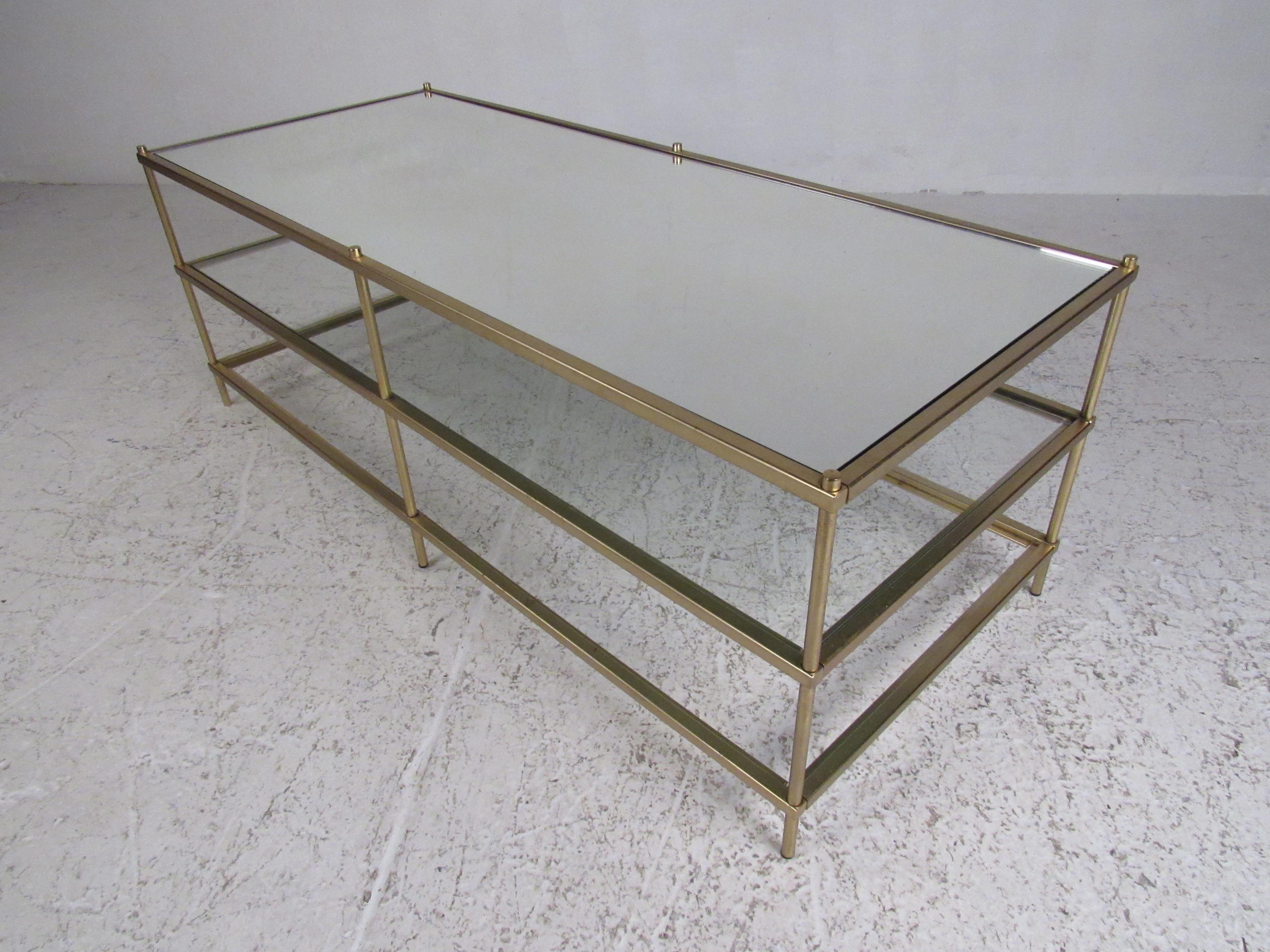Unknown Three Tier Mid-Century Modern Coffee Table For Sale