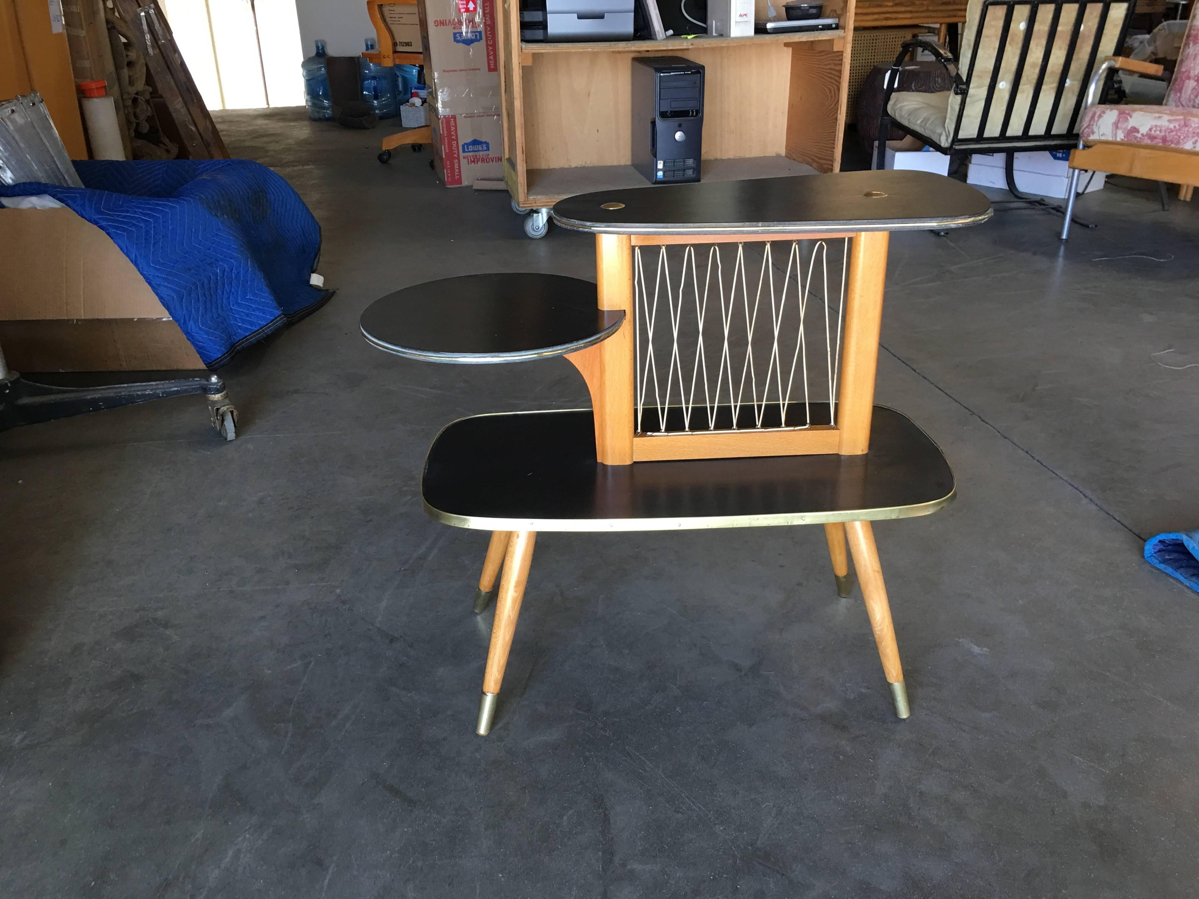 Three-Tier Midcentury French Side Tables, Set 10