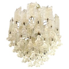 Three-Tier Murano Glass Chandelier by Toni Zuccheri for Venini, Italy, ca. 1970