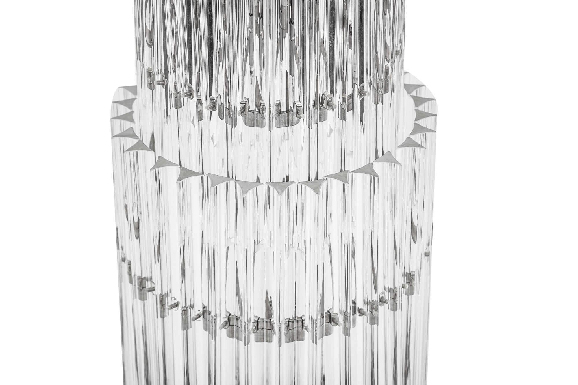 Muranoglas Dreistöckig  Stehlampe von Venini im Zustand „Gut“ im Angebot in Roma, RM