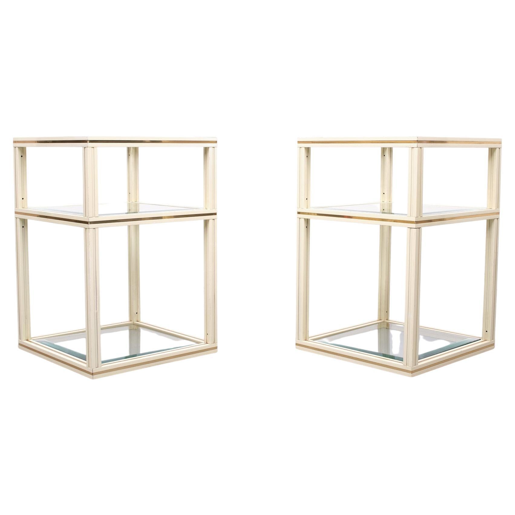 Three Tier Pierre Vandel Paris Side Tables, 1970s