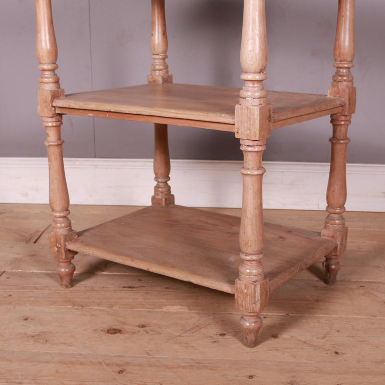 Victorian Three Tier Pine Whatnot For Sale