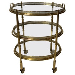 Three-Tier Solid Brass Retro Desert Stand Table