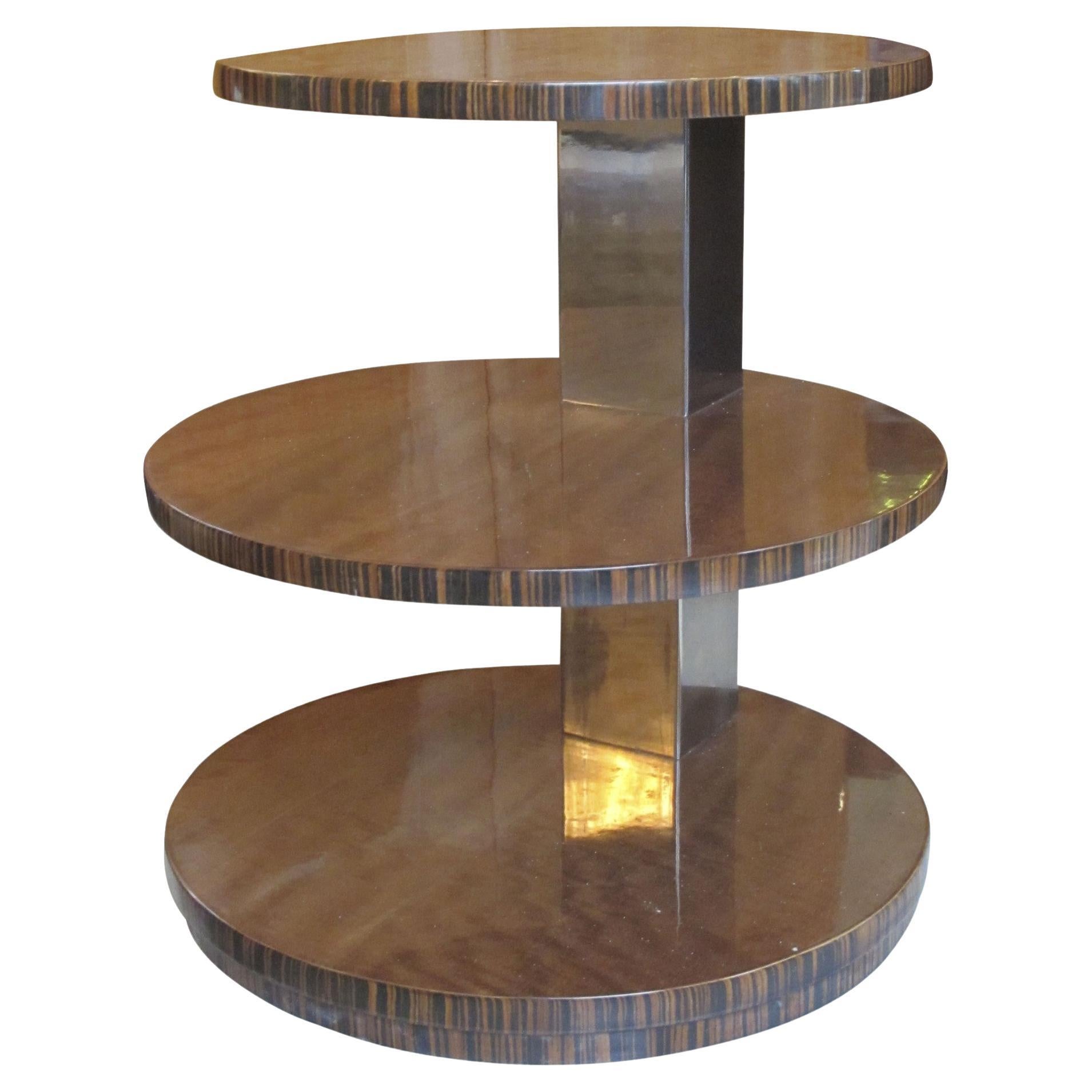 Three Tier Table 'Attributed to the Bauhaus' German For Sale