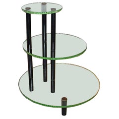 Three-Tier Table in the Style of Fontana Arte