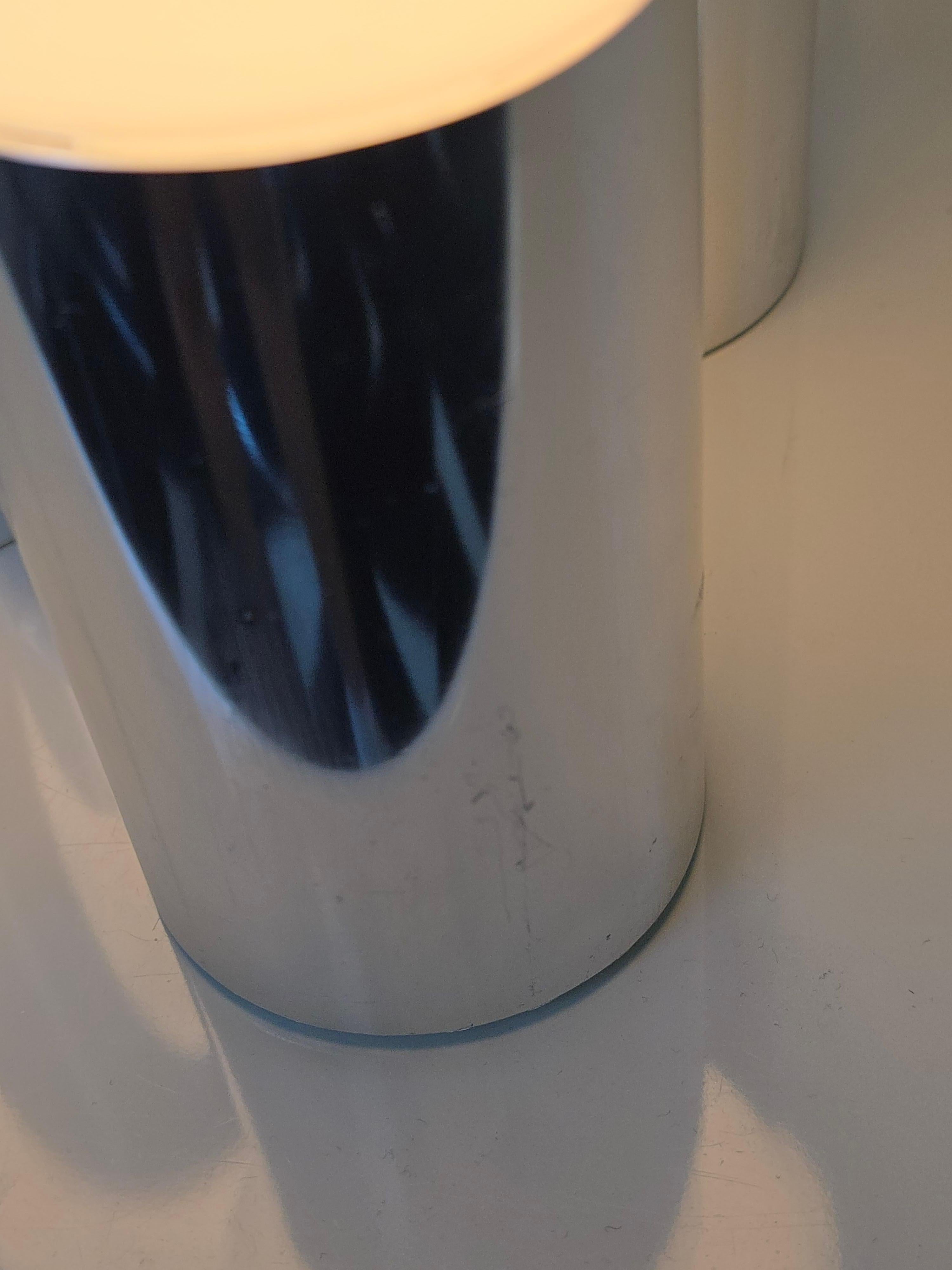 Three Tier Tubular Chrome 1970s Table Lamp 1