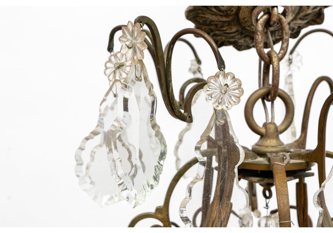 Three Tiered 12 Light Crystal Chandelier (20. Jahrhundert) im Angebot