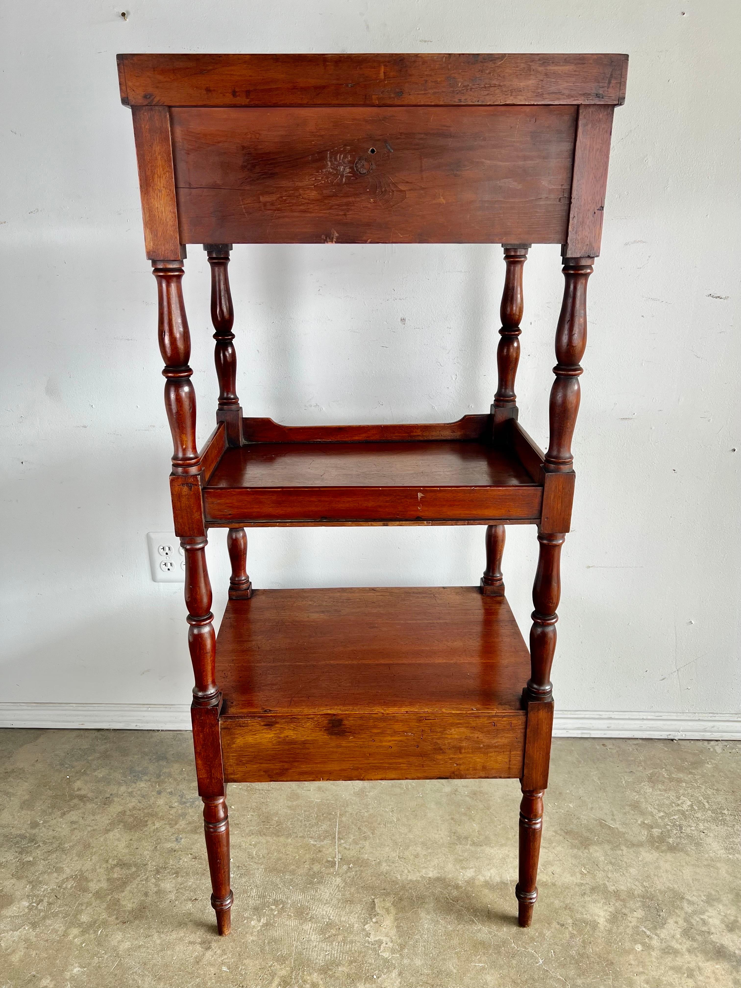 Three Tiered Mahogany Leather Embossed Lectern 9