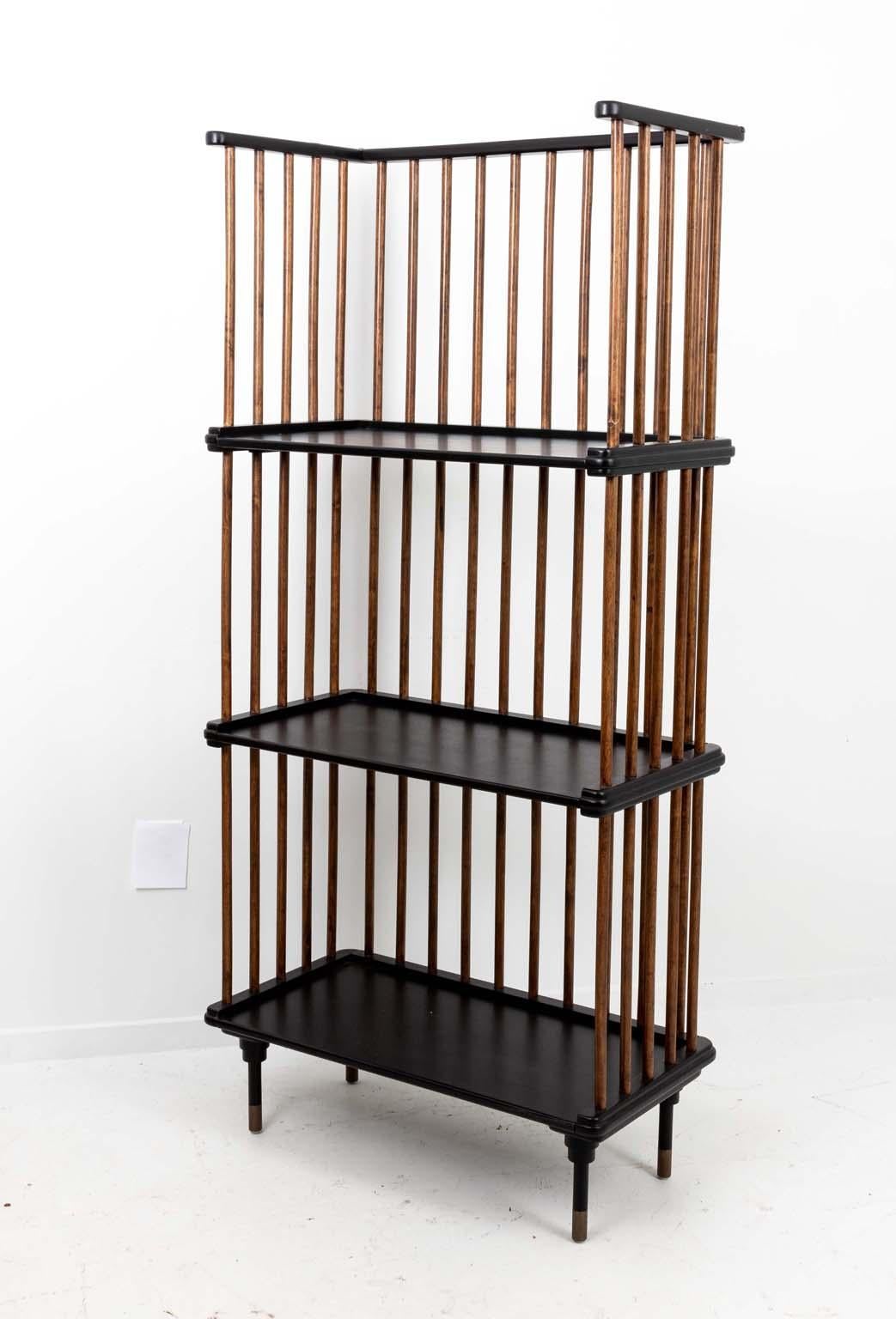 Contemporary Three Tiered Windsor Style Etagere For Sale
