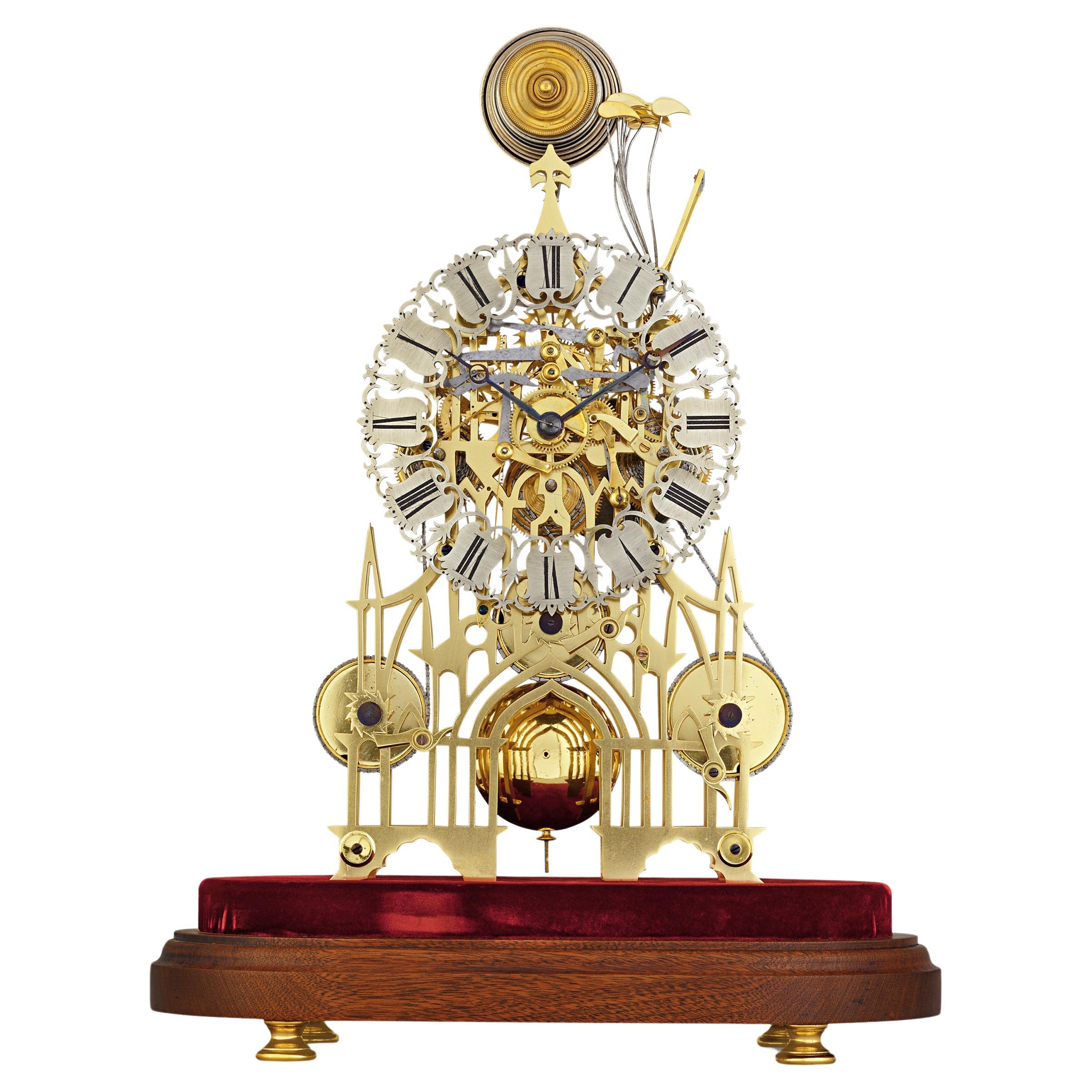 Three Train Clock By Smith & Sons For Sale