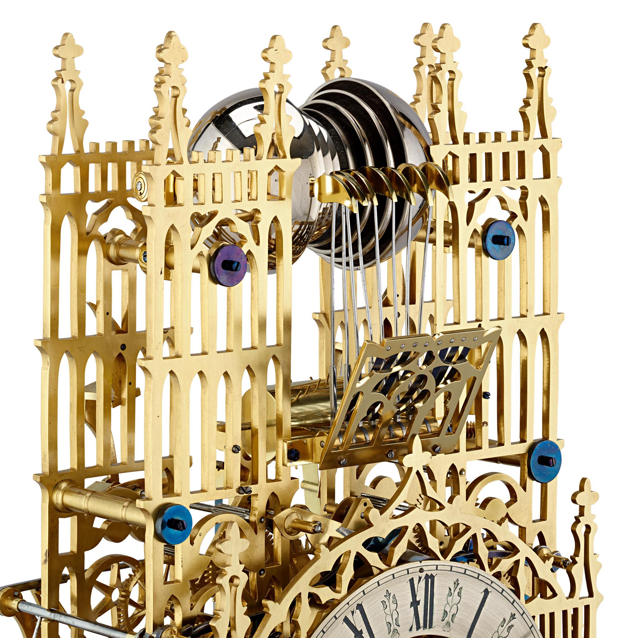 Three-Train Skeleton Clock by John McConnell 1