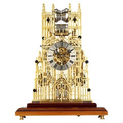 Three-Train Skeleton Clock by John McConnell