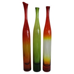 Three Vases by Joel Myers, Model No. 6427 for Blenko