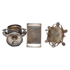 Three Victorian Silverplate Napkin Rings