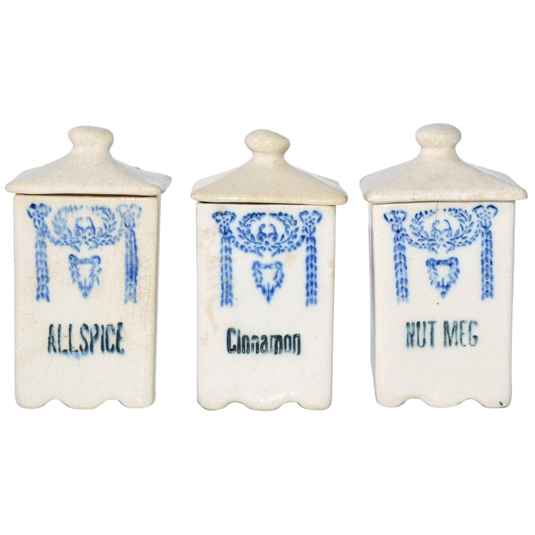 Three Vintage Ceramic Canisters