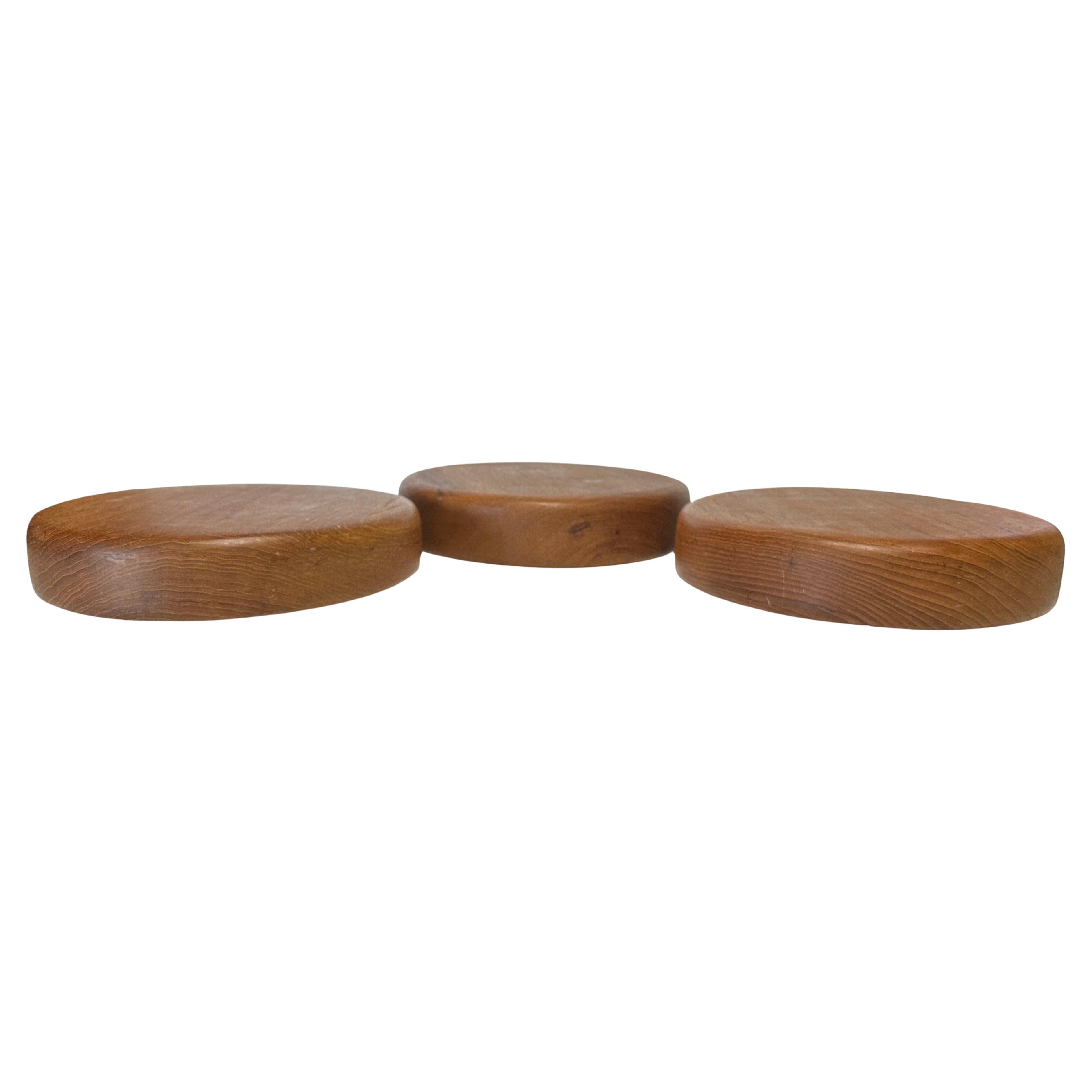 Mid-Century Modern Three Vintage Danish Modern Teak Salad Bowls in the Style of Dansk For Sale