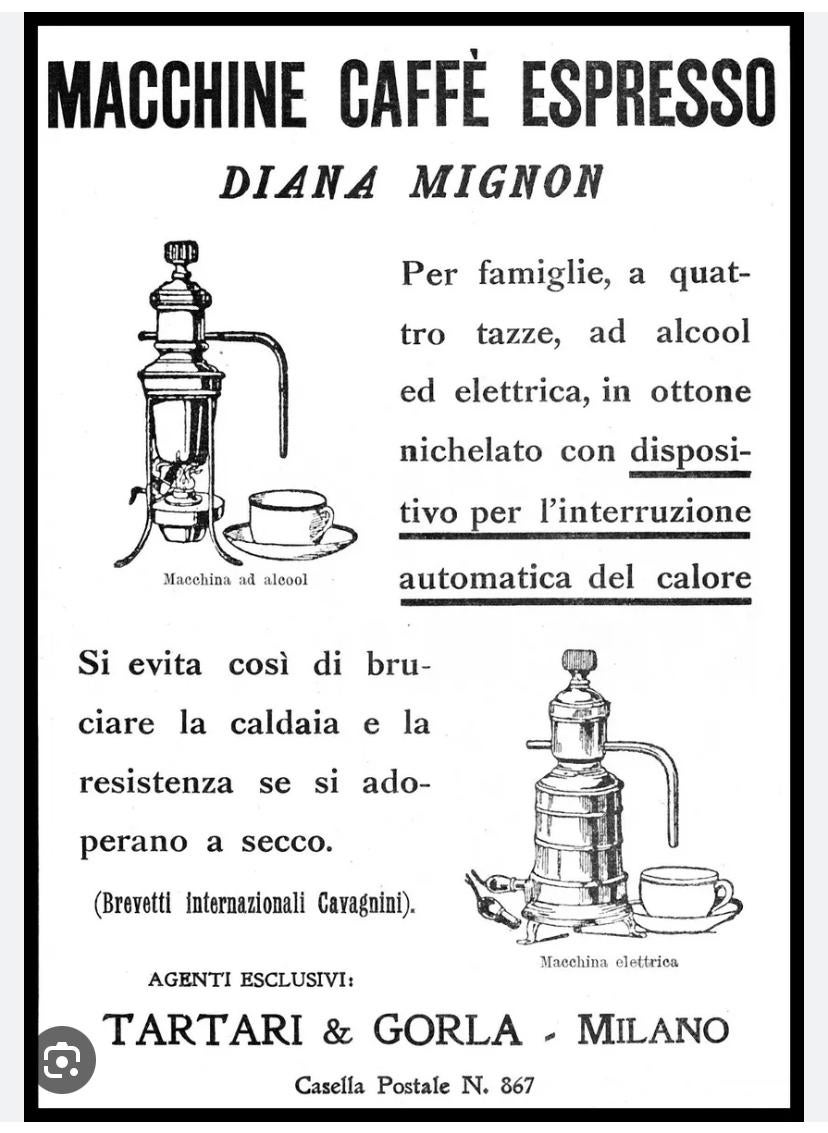 antique italian espresso machine