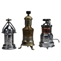 Three Vintage Espresso Machines