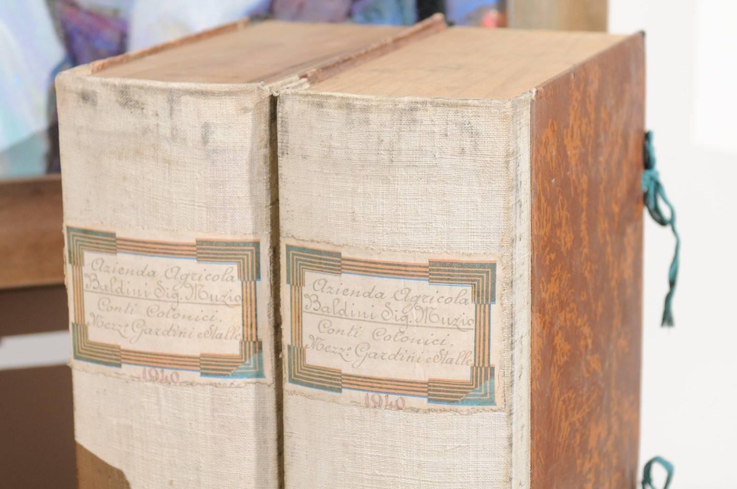 Three Vintage Faux Book Decorative Boxes From An Italian Winery