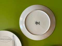 Three Vintage Fornasetti Leaf “Foglie” Plates