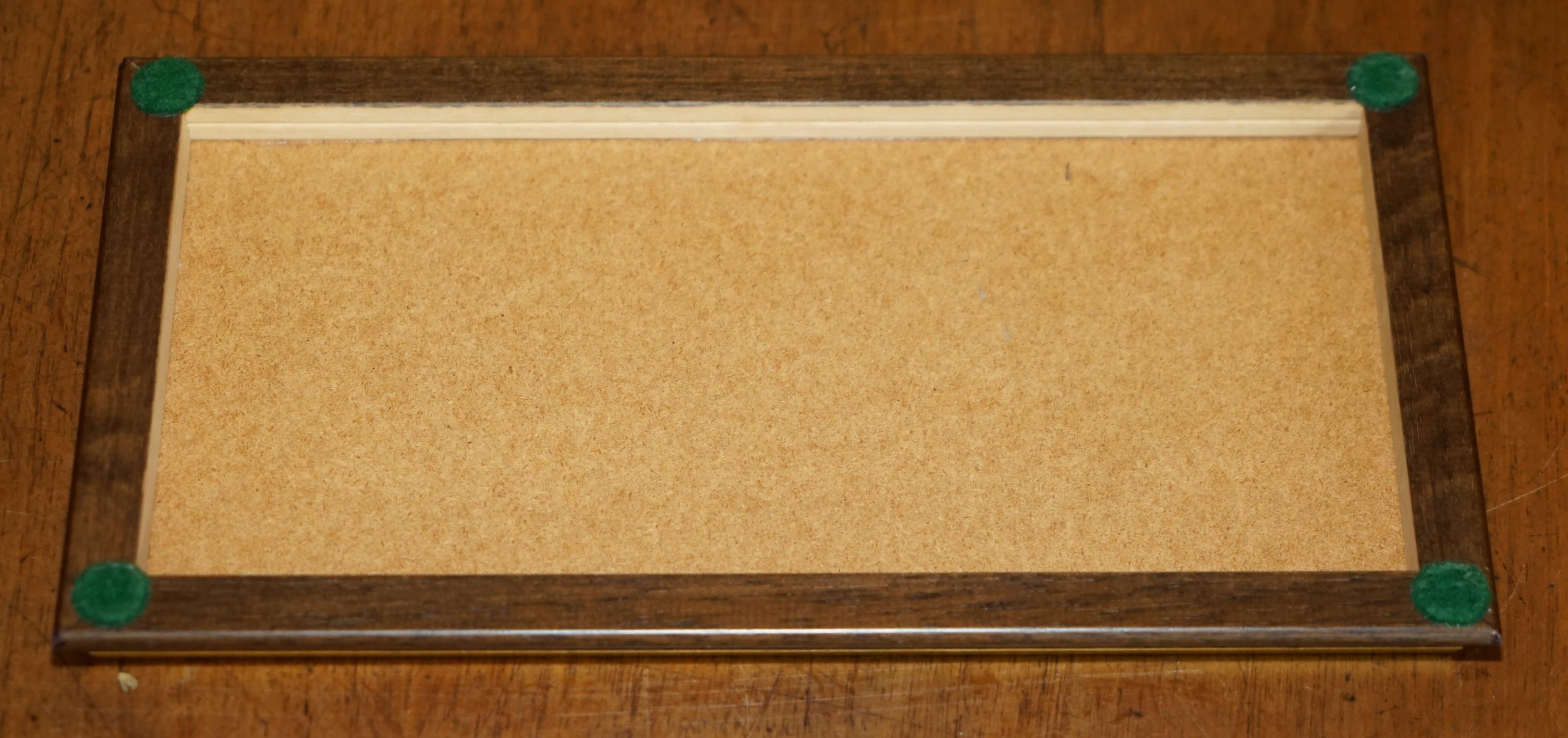 THREE ViNTAGE HARDWOOD & GLASS TABLE TOP DISPLAY CASES FOR TRINKETS 10.5X29X15CM For Sale 1