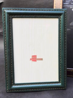 Three Vintage Leather Photo Frames