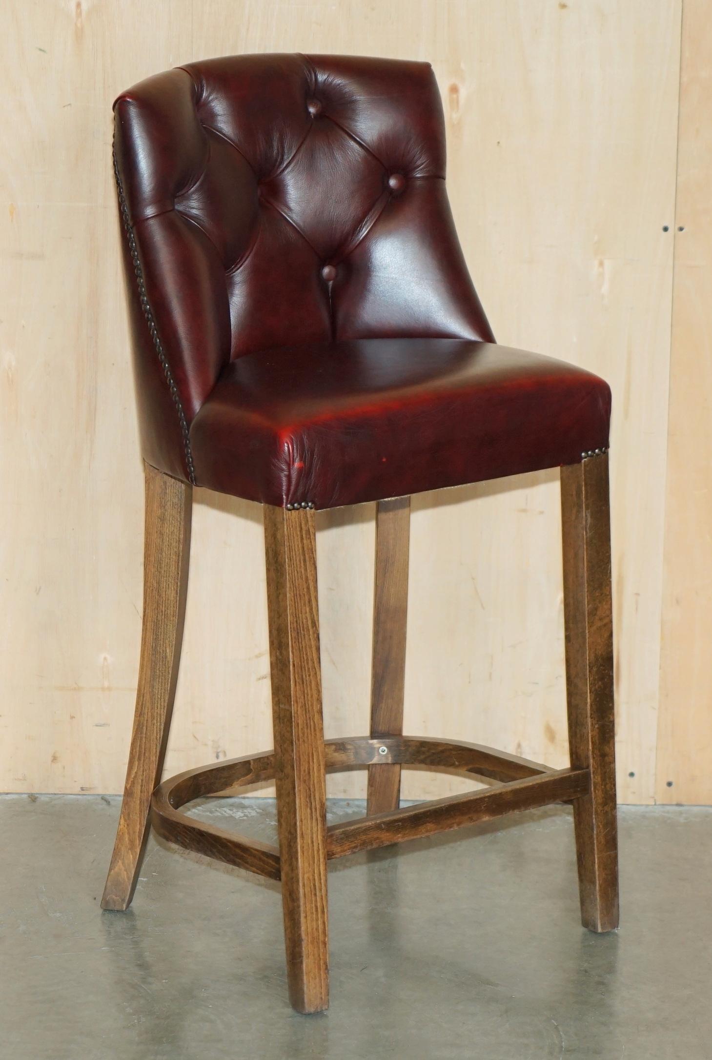 Royal House Antiques

Royal House Antiques is delighted to offer for sale this lovely suite of three stunning lightly restored hand dyed oxblood leather, kitchen bar stools

Please note the delivery fee listed is just a guide, it covers within the