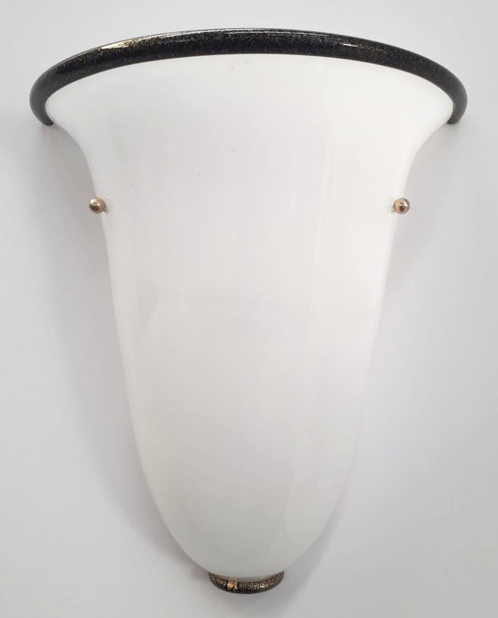 Italiano Tre lampade vintage della collezione Primavera di Barovier e Toso, 1990 in vendita