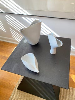 Three Vintage "Veckla" Vases Designed by Stig Lindberg for Gustavsberg