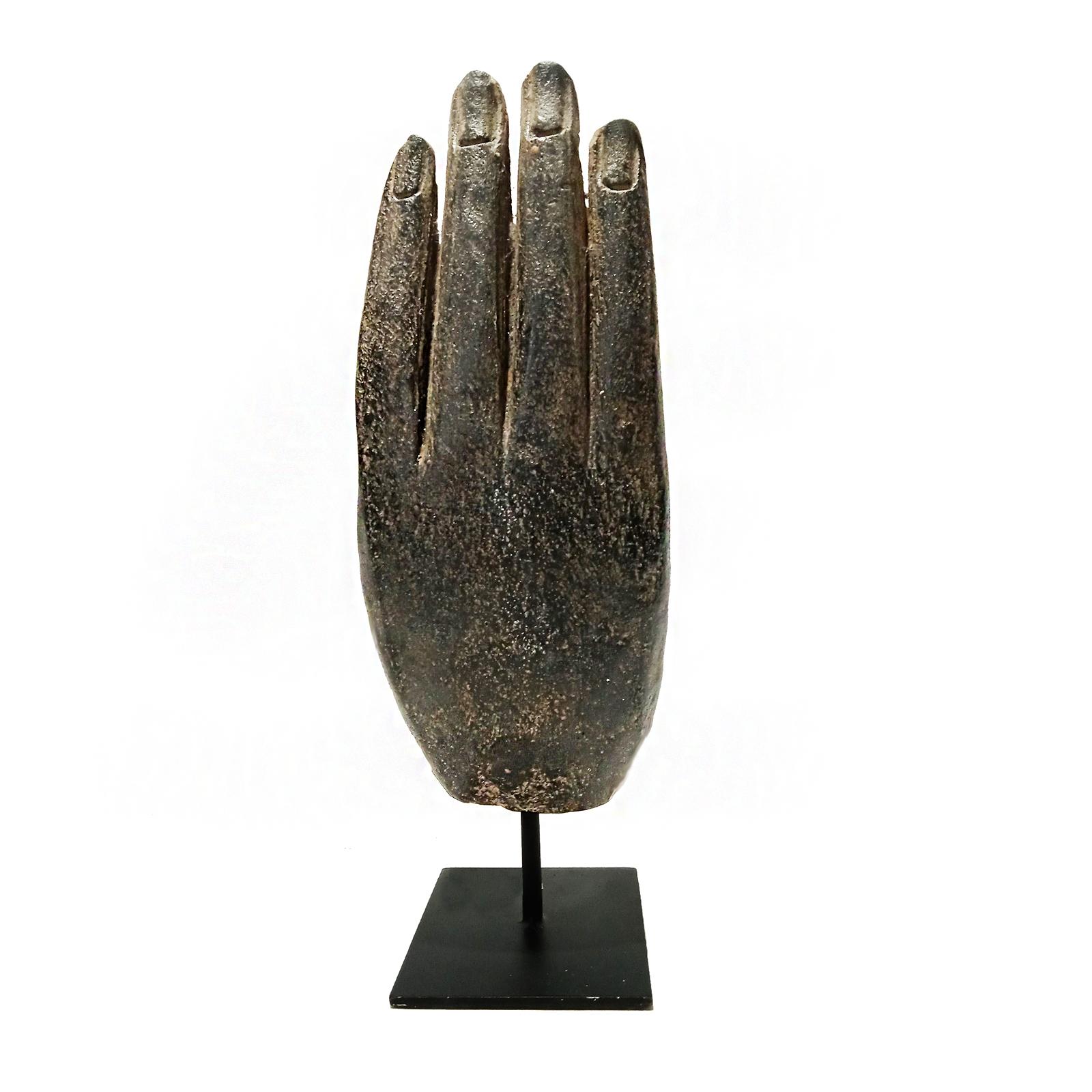 Three Volcanic Rock Hand Sculptures, Mid 20th Century For Sale 2