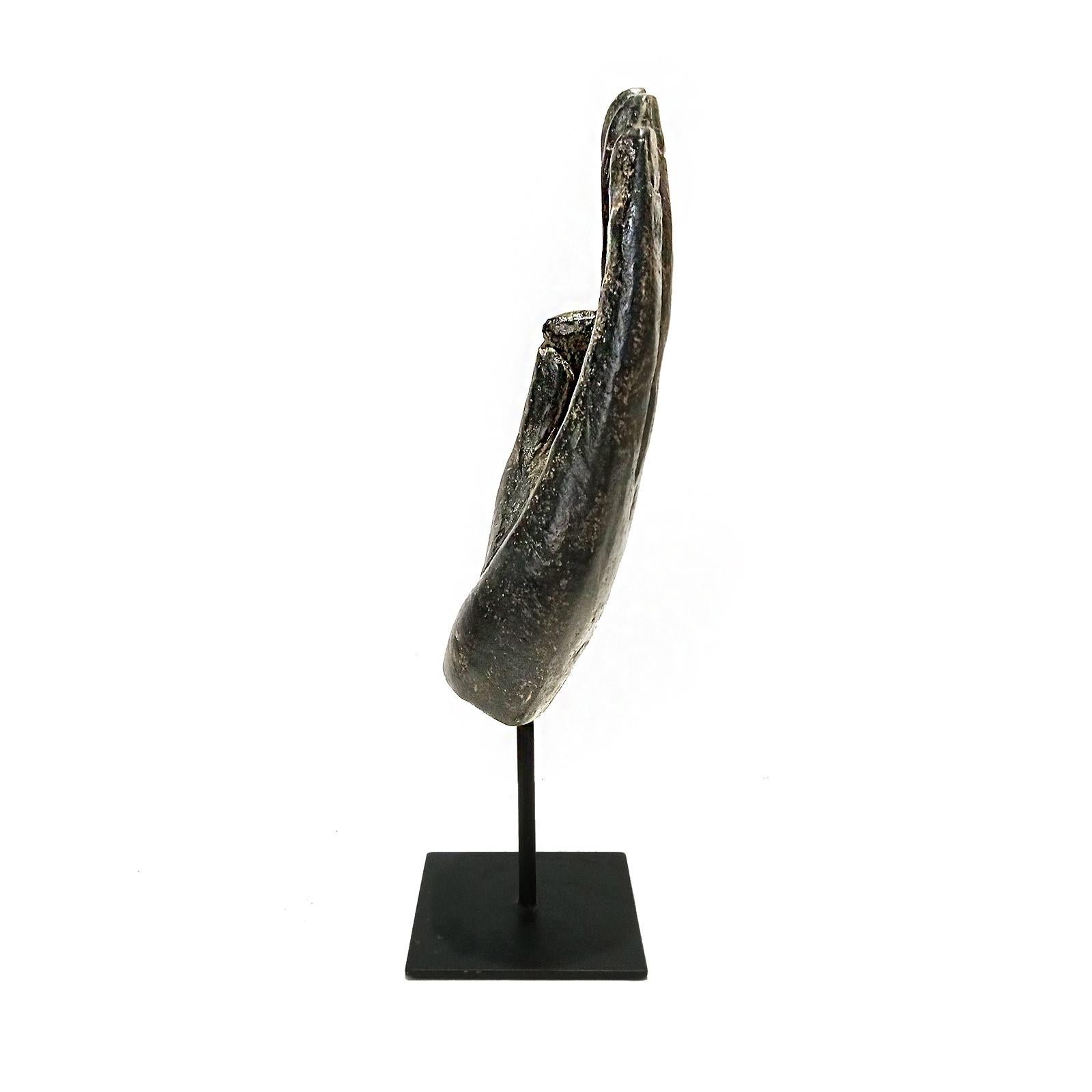 Three Volcanic Rock Hand Sculptures, Mid 20th Century For Sale 6