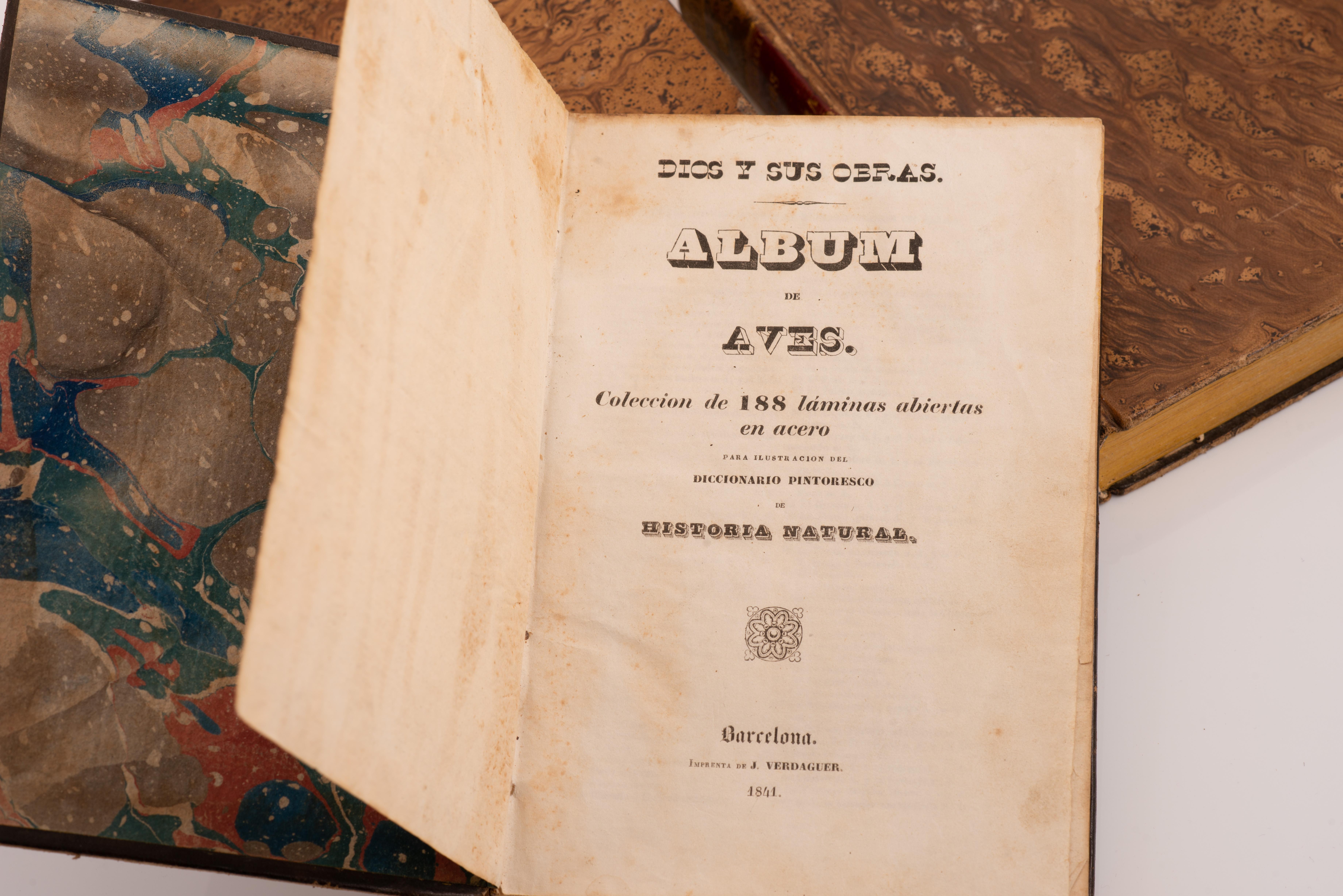 Three volumes, Dios y sus obras(…). Barcelona, J. Verdaguer, 1843 and 1841. For Sale 7