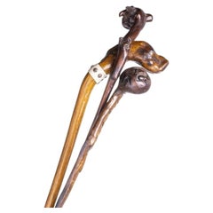 Three walking sticks - 19th century