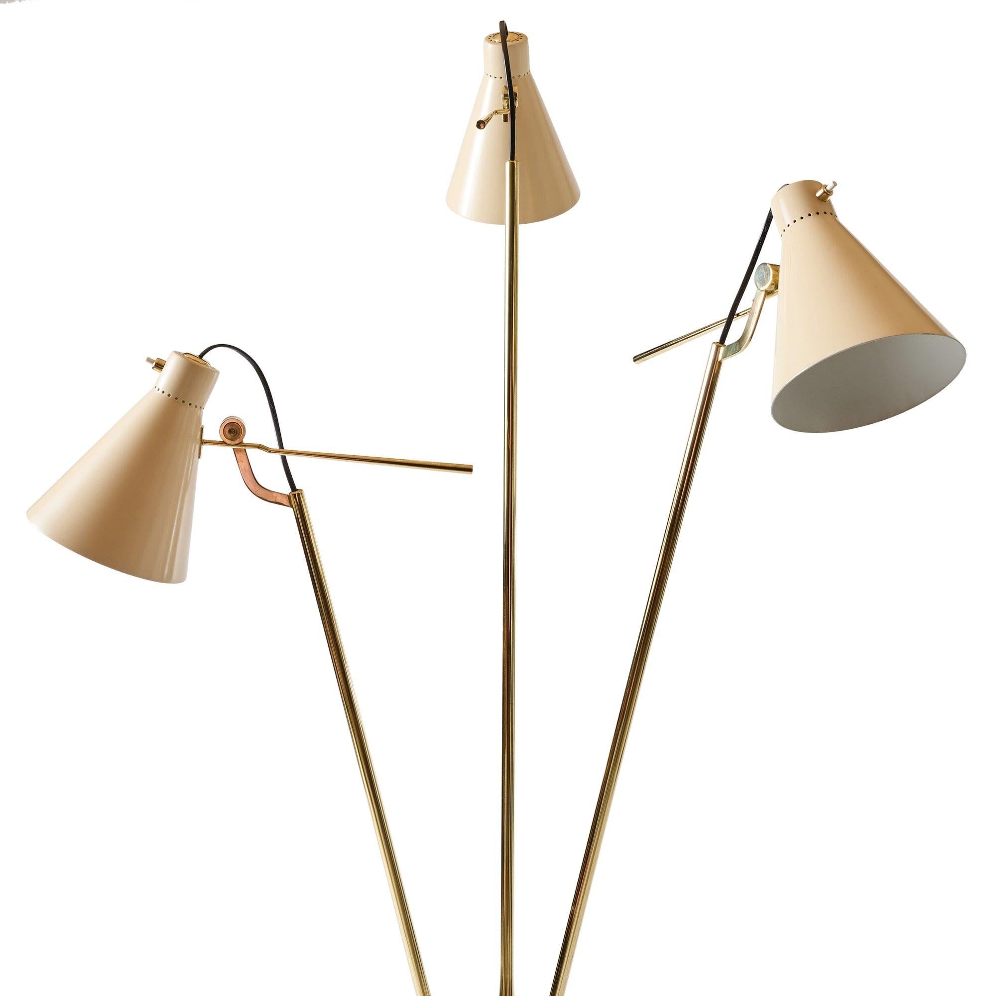 Italian Three way Lamp by Giuseppe Ostuni for O-Luce For Sale