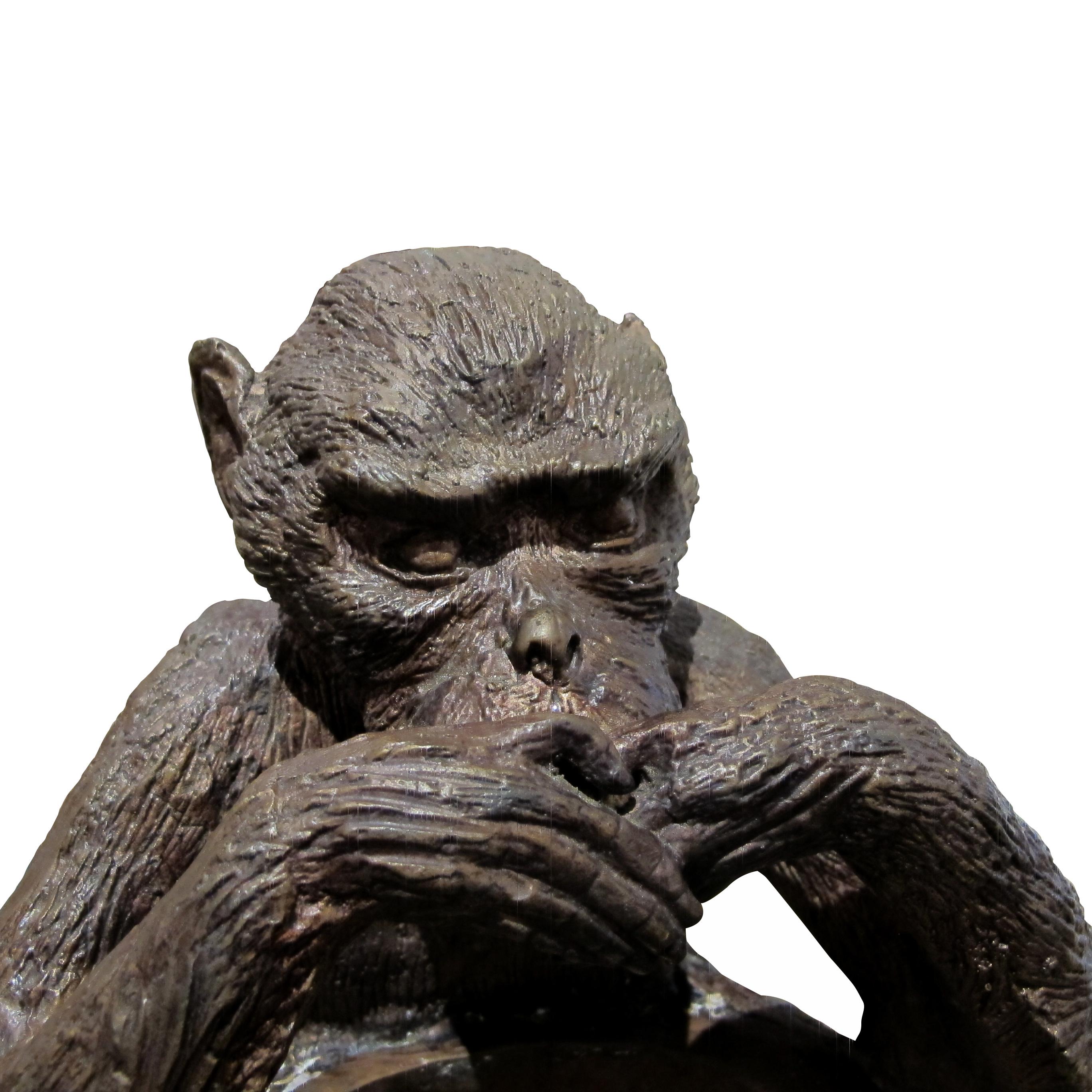 Three Wise Monkeys Bronze Sculptures “See No Evil, Hear No Evil, Speak No Evil” For Sale 7