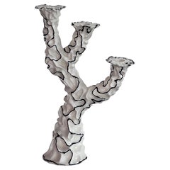 Three Wishes Candle Holder- Gloss White