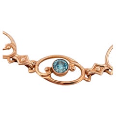 Three Zircon Stoned Bracelet Set in 10K Yellow Gold